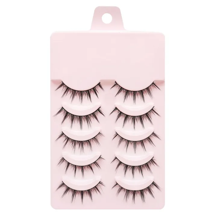 MJ%205Pairs%20Little%20Devil%20False%20Lashes%20Natural%20Fake%20Eyelashes%20Fluffy%20Soft%20Daily%20COS%20Full%20Strip%20Lashes%20Band%20-%20Image%207