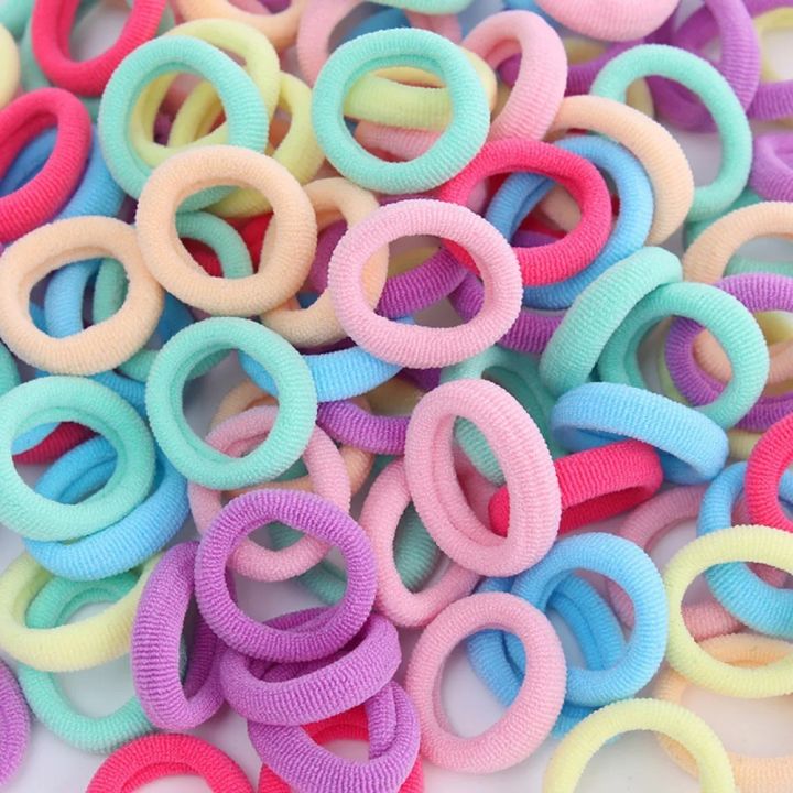 100pcs%20New%20Colorful%20Basic%20Nylon%20Ealstic%20Hair%20Ties%20Ponytail%20Hold%20Scrunchie%20%20Band%20Kid%20Fashion%20Hair%20Accessories%20for%20Girls%20-%20Image%206