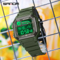 SANDA Outdoor Sport Electronic Watch Men Multifunction Watches Alarm Clock Chrono Waterproof LED Digital Double Time Watch. 