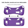 Soft Silicone Console Housing Anti Slip Shell Game Console Full Cover with Bracket Replacement Accessories for Steam Deck.