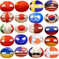 Funny Polandball 10cm Countryballs Toy Plush Pendant Plush Doll Countryball USSR USA FRANCE RUSSIA UK JAPAN GERMANY ITALY. 