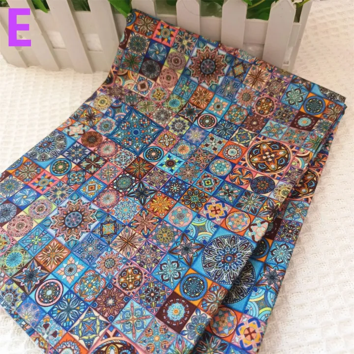 1pc%2050*145cm/19.7*57in%20Sewing%20Fabric%20Bohemian%20Style%20Mandala%20100%25%20Cotton%20Printed%20Boho%20Clothes%20DIY%20Doll%20Dresses%20Handmade%20Patchwork%20-%20Image%203