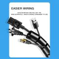 2/1M 16/10 mm Flexible Spiral Cable Wire Protector Cable Organizer Computer Cord Protective Tube Clip Organizer Management Tools. 