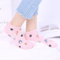 5 Pairs Anime Cartoon Socks Cosplay Cute Animal Invisible Boat Socks Anime Pattern Ladies Socks.