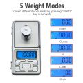 Pocket Weight Scale Digital 0.01g-200g / 0.01g-500g – Pocket Digital Scale, Mini Pocket Digital Scale, Jewellery Weight Scale, Kitchen Scale, Gram Measuring Scale, Food Scale, Electronic Digital Scale, Weight Machine Digital for Shop Herbs Spices. 