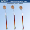 Touch Dimmer Switch 2.5A, DC 3.7-24V Touch Control Switch Sensor, for LED Lights, Penetration Mount on Glass/Wood/Plastic. 
