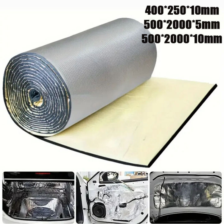 200x50/40x25cm Car Noise Deadening Mat Sound Proofing Deadener Heat Insulation Mat Hood Closed Cell Foam Vehicle Accessories