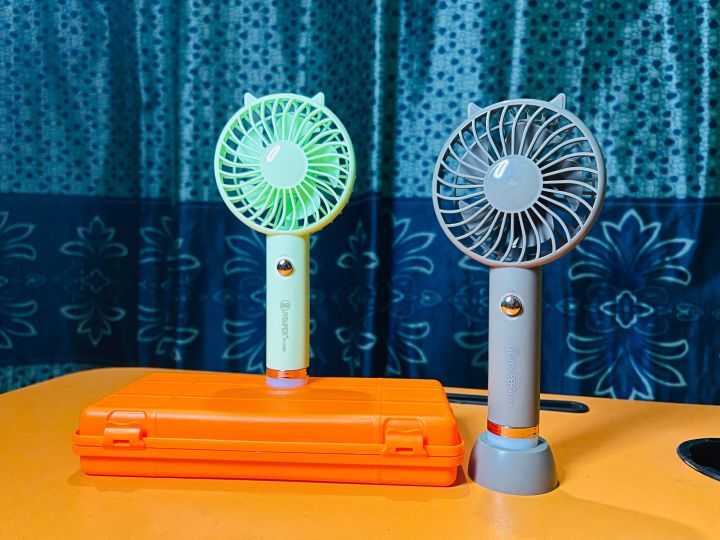 JYSUPPER Mini Fan with light model 2320 4 hours Backup