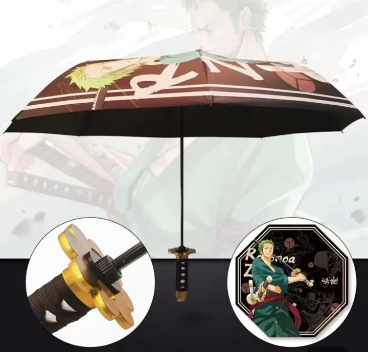 Anime Umbrella / Zoro Shusui Design Folding Umbrella/ One Piece