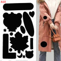 1Set No Ironing Stickers Patches Down Jacket Universal Black Self Adhesive Patcher Repair Washable Sewing Fabric DIY Fix Patch.