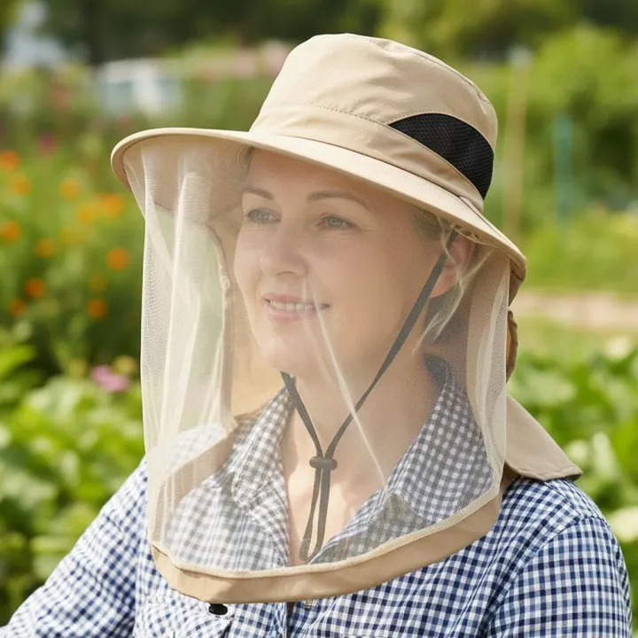 Breathable%20Bug%20Mesh%20Sun%20Hat%20Lightweight%20Mosquito%20Head%20Net%20for%20Camping%20Hiking%20Gardening%20Beekeeper%20Protector%20Cap%20-%20Image%202