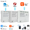 Zigbee Smart /WIFI EWELINK Tuya 4CH Smart Relay 12V 24V 220V Dry Contact NO/NC/COM Module Timer Inching Switch for Light/Motor. 