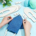 4 Sizes Wooden Mitten Blocker Knitting Set Wood Glove Knitting Model Tool Household Display Hand Knitting Gloves making kit. 