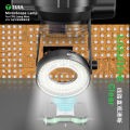 2UUL MS96 CPU Jump Wire Microscope Lamp, 96 LED Ring Light with Adjustable Angle & Brightness, Anti Glare for Clear View. 