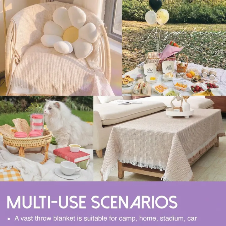 1pc%20Ins%20Style%20Picnic%20Blanket,%20Beach%20Blanket,%20Soft%20&%20Foldable%20Outdoor%20Mat%20-%20Essential%20for%20Spring%20and%20Summer%20Camping,%20Parties%20-%20Image%204