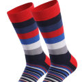 5 Pairs Spring Autumn New Large Classic Color Middle Tube Men's Socks Thick and Stripe Style Small and Unique Men's Long Socks. 