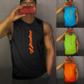 Men's Running Vests Summer Gym Shirt Mesh Tank Tops Fitness Sleeveless T-shirts for Men Workout Singlets Sports Clothing.