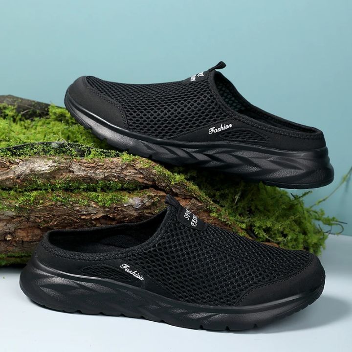 MAEDEF%20Half%20Slippers%20Outdoor%20High%20Quality%20Anti-slip%20Men%20Leisure%20Shoes%20Mesh%20Breathable%20Soft%20Comfortable%20Flat-bottomed%20Slippers%20-%20Image%203