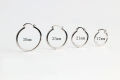 925 Sterling Silver Big Circle Inlaid Cubic Zircon Earrings for Women,S925 Argent Women's Shiny Model Earring 17mm-40mm 5 Size. 