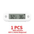 Tuya WiFi Temperature Humidity Sensor For Smart Home Thermometer Hygrometer APP Remote Control Work with Yandex SmartLife Alexa. 