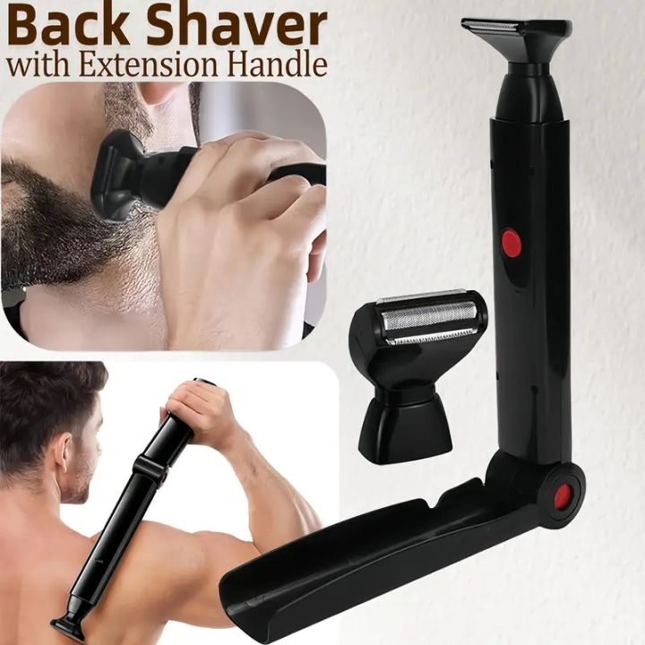 Back Shavers for Men Body Groomers Back Shavers for Men Long Handle, Detachable Extension Handle Men with Back Attachment