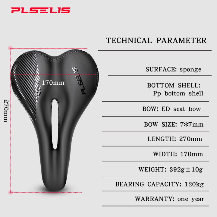 Plselis%20Thick%20Soft%20Bicycle%20Saddle%20Mountain%20Bike%20Seat%20Cushion%20Waterproof%20Durable%20Road%20Bike%20Saddle%20Weighing%20392g%20-%20Image%203