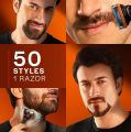 Gillette Fusion 5 Razor with Styling Black Blade & 5 Diamond Like Coated Blades.