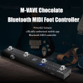 M-VAVE Chocolate Bluetooth MIDI Foot Controller, 4 Switches Wireless Pedal with APP Control, Sheet Turning, DAW Control. 