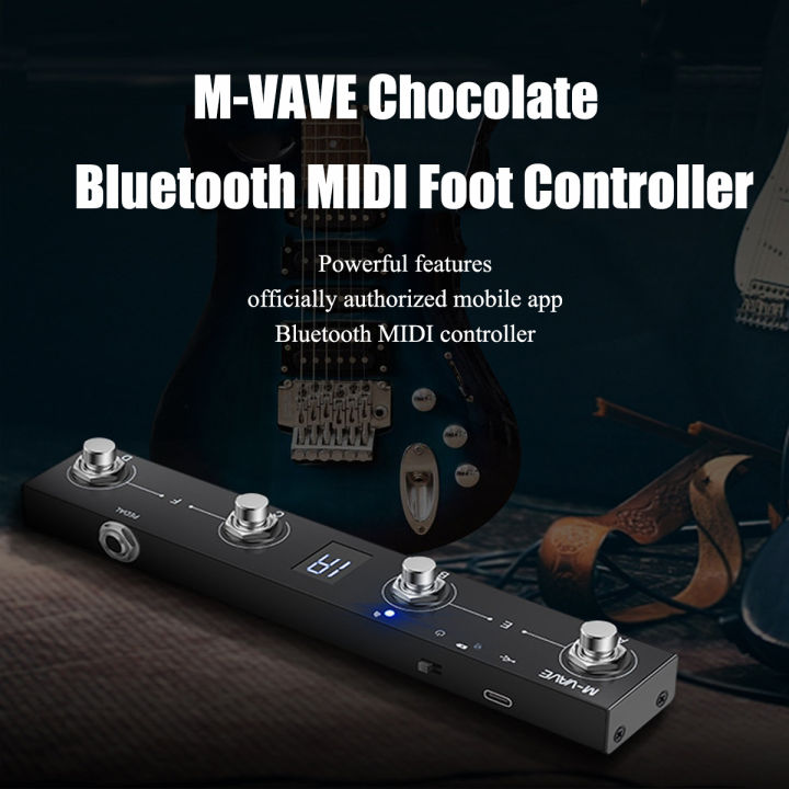 M-VAVE%20Chocolate%20Bluetooth%20MIDI%20Foot%20Controller,%204%20Switches%20Wireless%20Pedal%20with%20APP%20Control,%20Sheet%20Turning,%20DAW%20Control%20-%20Image%203