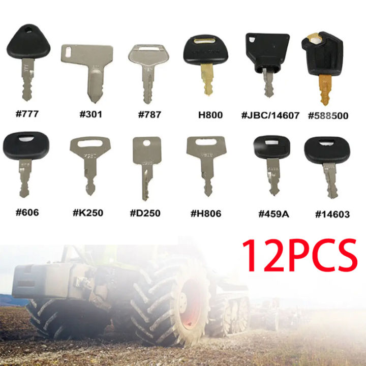 12Pcs Key Master Key Ignition For Agricultural Heavy Plant Machinery ...