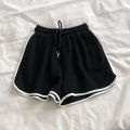 Women Striped Casual Shorts Korean Harajuku Loose All Match Sports Shorts Summer Fashion Simple Yoga Thin Mini Shorts Female. 