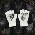 Cute cat print, unique hip-hop, American-style, Y2K millennial, 2026 new gloves, cosplay accessories, gloves. 