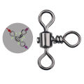 DNDYUJU 10-50pcs 3Way Barrel Cross Line Fishing Swivel With Solid Ring Brass Fishing Hook Line Connector Fishing Accessories. 