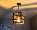 Wood pendant lamp, Wood lamp, Hanging lighting, Wooden lamp, Contemporary hanging lamp, Wooden chandelier, Ceiling lamp, Pendant wood lamp.