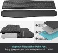 Arteck HB 323 Universal Wave Ergonomic Keyboard with Palm Rest Multi-Device Full Size Wireless Bluetooth Keyboard for Windows, Android, Computer Desktop Laptop Surface Tablet Smartphone. 
