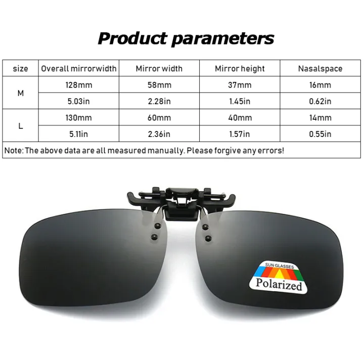 Polarized%20Clip%20Sunglasses%202Pcs%20Set%20Myopia%20Glasses%20Clip%20Driver%20Fishing%20Night%20Vision%20Myopia%20Clipon%20Sun%20Shading%20Eyeglasses%20-%20Image%204