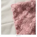 Women Summer New Rose Lace Tank Top Sexy Off Shoulder Crop Tops With Bra Pad Backless Sweet Outer Wear Underwear Solid Tube Tops. 