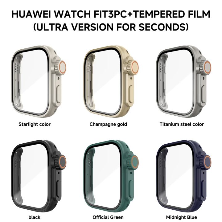 Screen%20Protector%20+%20Tempered%20Glass%20Case%20for%20Huawei%20Watch%20Fit%203%20Case%20Frame%20As%20ultra2%20Smart%20Watch%20Strap%20Case%20for%20Huawei%20Watch%20Fit%203%20-%20Image%204