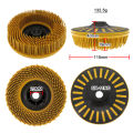 1 Pcs 4.5 Inch Bristle Discs Abrasive Bristle Disc 36/50/80/120 Grit with 5/8-11 Thread for Removing Coatings Paint Rust. 