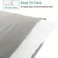 1pc 100% Cotton brushed Color block Pillowcases , Super Soft and Cozy, Wrinkle, Fade, Resistant with Envelope Closure. 