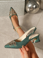 Venus Chan 2026 Women's Purple Rhinestone High Heels - Elegant Italy-Inspired Pointed-Toe Design Perfect for Stunning Parties.