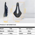 Samana Black Soft Comfortable Carbon Road Bike Saddle MTB Lightweight Only 128g T800 Material. 