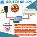 Dc To Dc 12v Wifi Router inverter Powerbank UPS | With Warranty | Automatic change over wapda to 12v Battery | Also Support with Solar controller | All Wifi routers & Modems supported | Provide 24 hours Backup With any Batery | Use as a 12v wifi powerbank. 