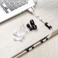 16/20pcs Cable Organizer Clips Cable Management Wire Manager Cord Holder USB Charging Data Line Bobbin Winder Wall Mounted Hook. 