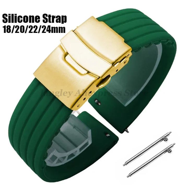 18mm 20mm 22mm 24mm Quick Release Silicone Watchband for Watch Gt3/Gt4 46mm for for Strap Sport Bands
