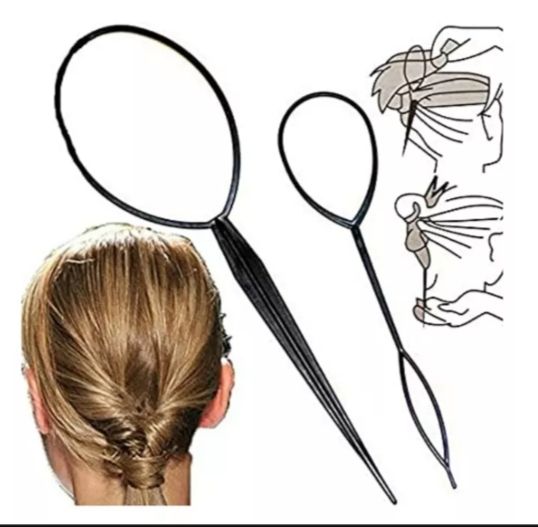 Twist & Loop Ponytail Maker 2 pcs Hair Braid Styling Tool