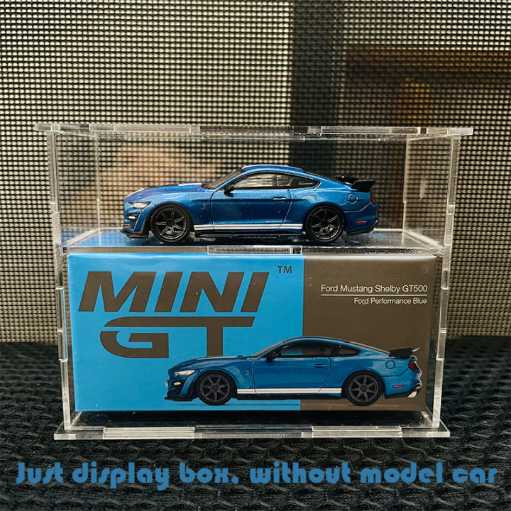 1/64 Model Cars Acrylic Display Case fit for Mini Size MiniGT Tomica Hotwheels Assembled Dust Proof Box Cabinet Toy Vehicles