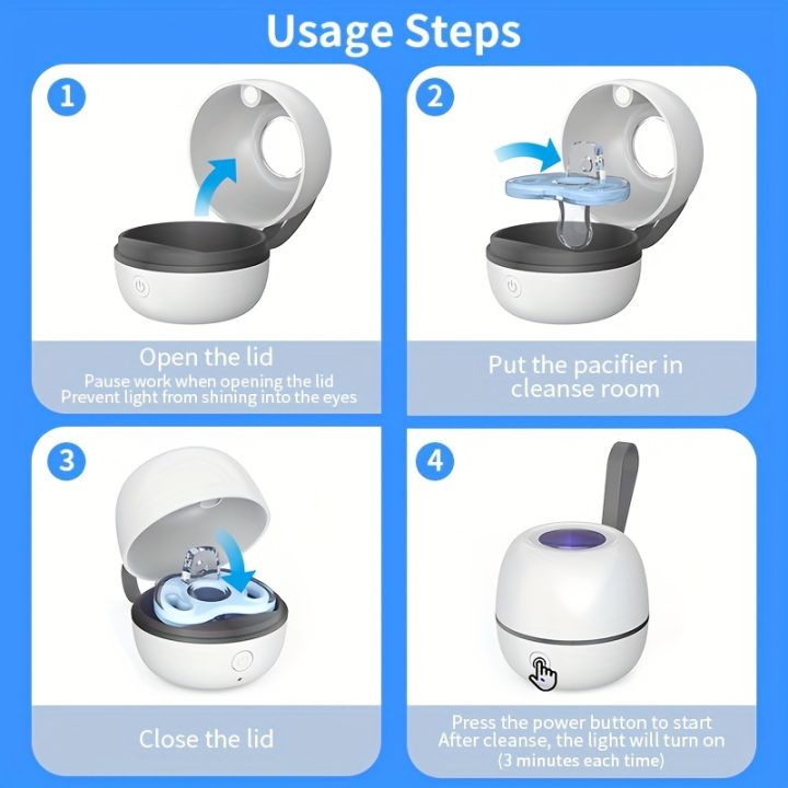 Portable%20Baby%20Pacifier%20Sterilizer%20Box%20with%20Violet%20Light,180s%20Quick%20Clean%20for%20Jewelry,Keys,Nail%20Clippers,Ideal%20Travel%20Companion%20-%20Image%205