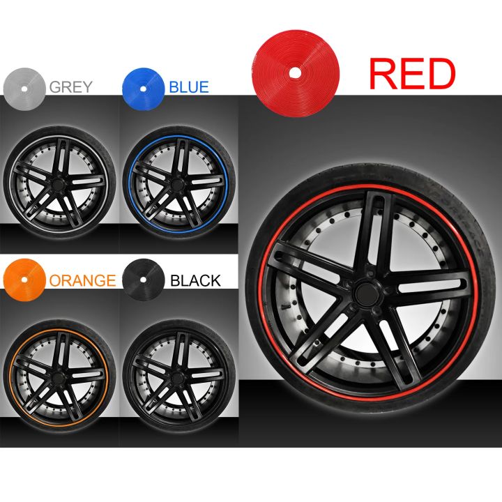 8M/ Roll Rim Blades Car Vehicle Color Wheel Rims Protectors Decor Strip ...