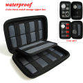 Eva Hard Shell 4-Slot Watch Case Portable Strap Data Cable Bag Waterproof Travel Watch Storage Zipper Box. 